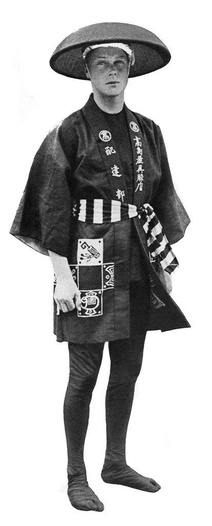 Detail of The Prince of Wales in Japanese costume, Japan by Anonymous