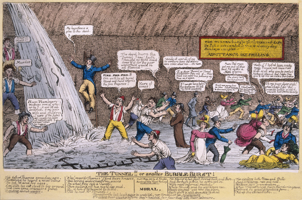 Detail of The Thames Tunnel, London by Samuel Knights