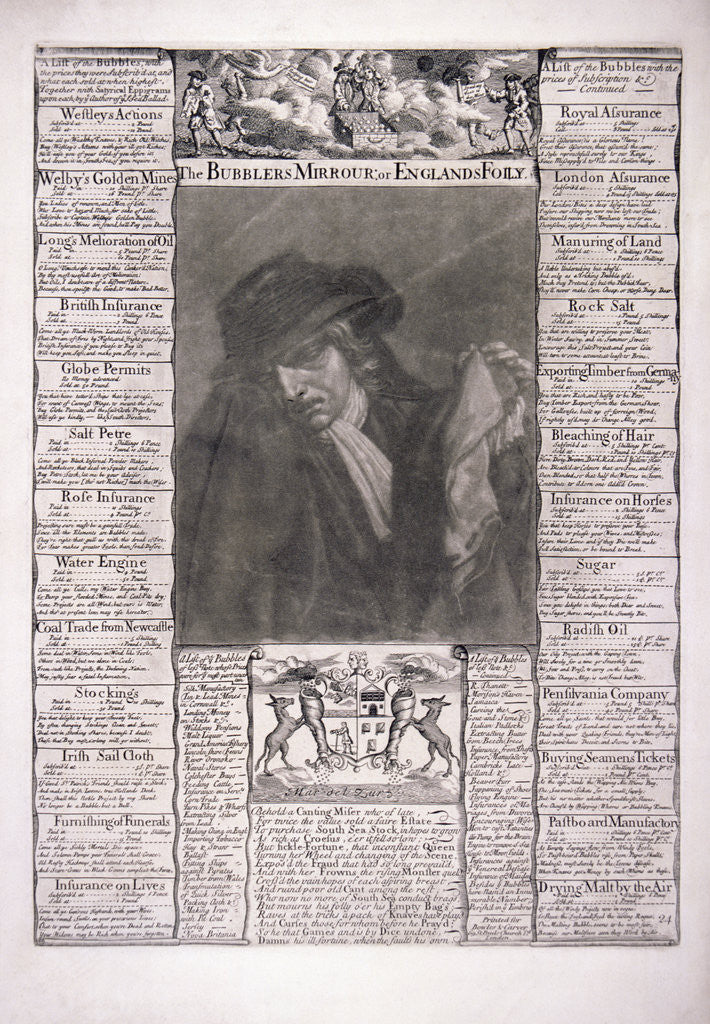 Detail of The Bubblers' Mirrour, or England's Folly by Anonymous