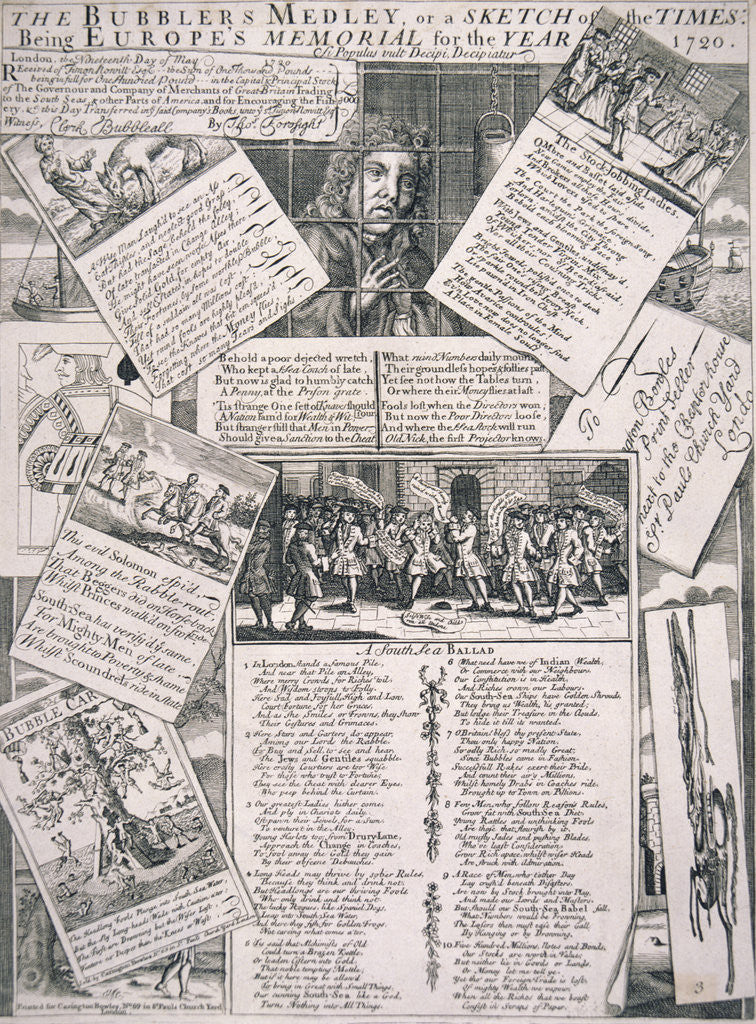 Detail of The Bubblers Medley, or a Sketch of the Times by Anonymous