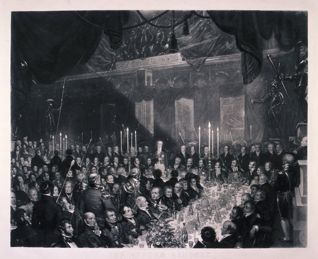 Detail of Reform Banquet at the Guildhall, London by Anonymous