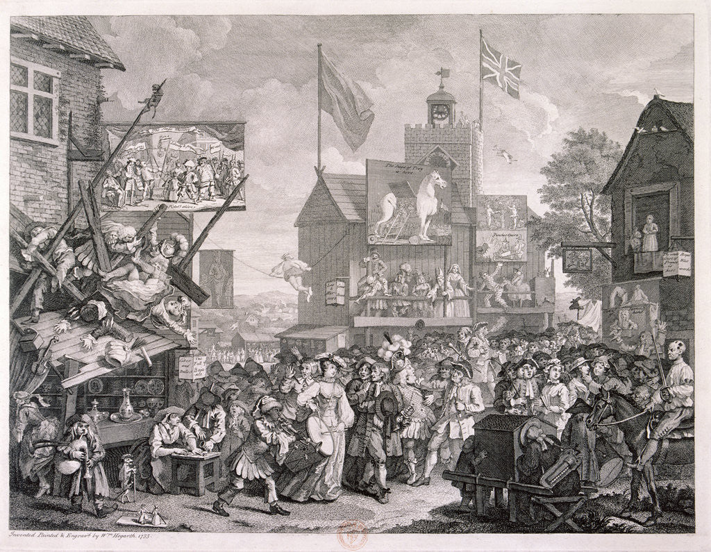 Detail of Southwark Fair by William Hogarth