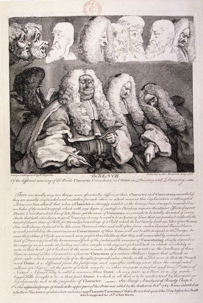 Detail of The Bench by William Hogarth