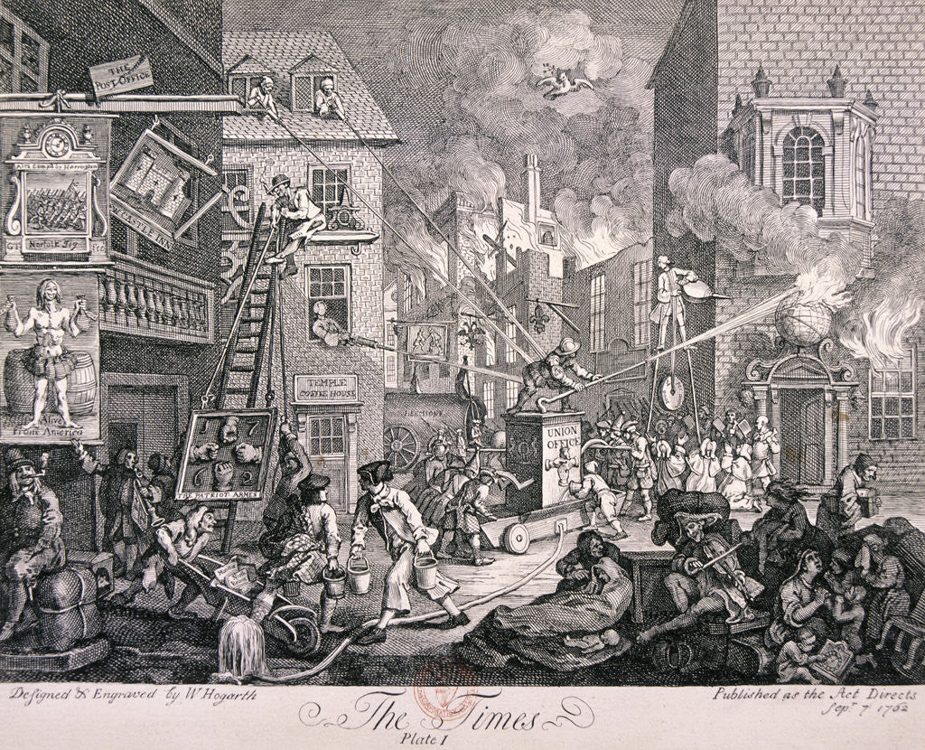 Detail of The Times,' 1762 by William Hogarth