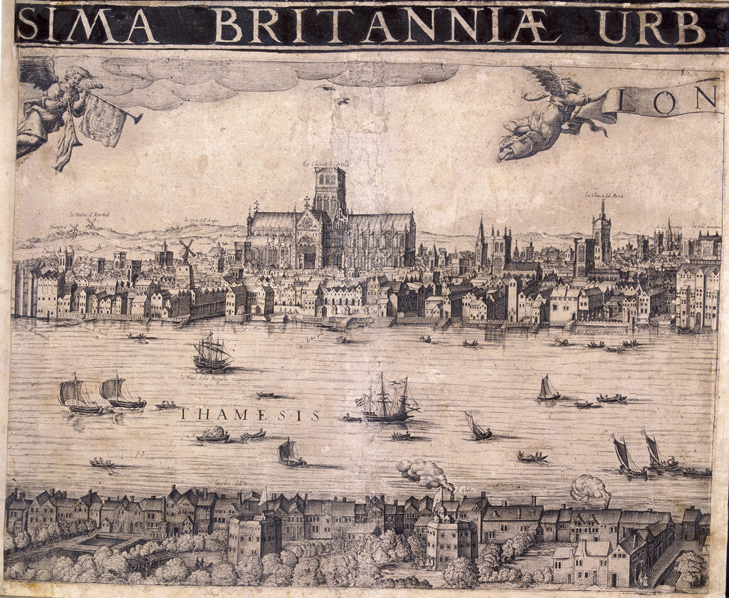 Detail of Panorama of London by Anonymous