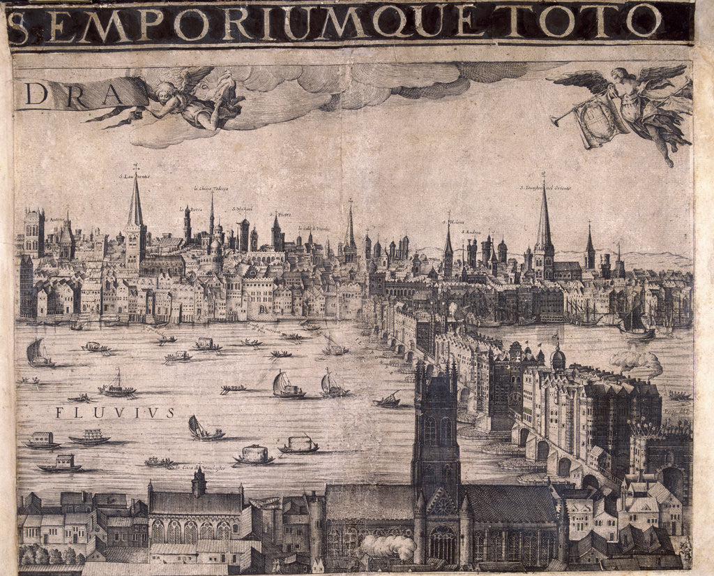 Detail of Panorama of London by Anonymous