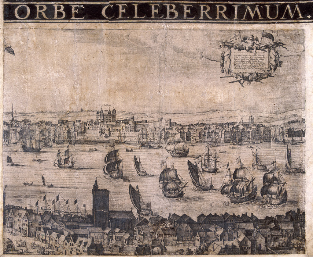 Detail of Panorama of London by Anonymous