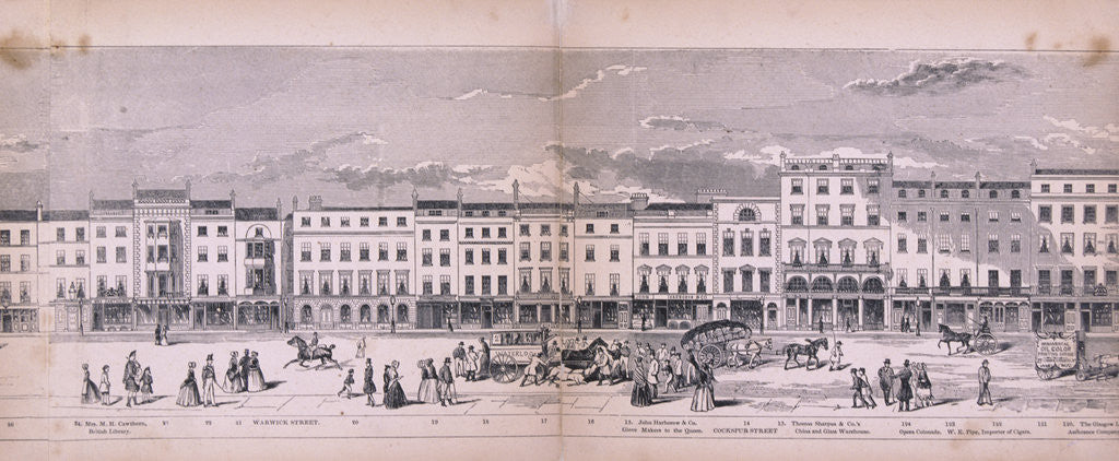 Detail of Panorama of London by George C Leighton