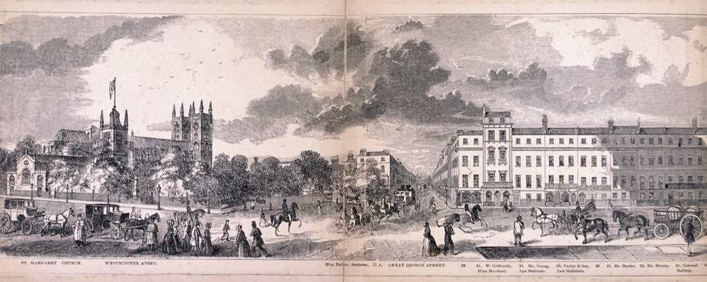 Detail of Panorama of London by George C Leighton