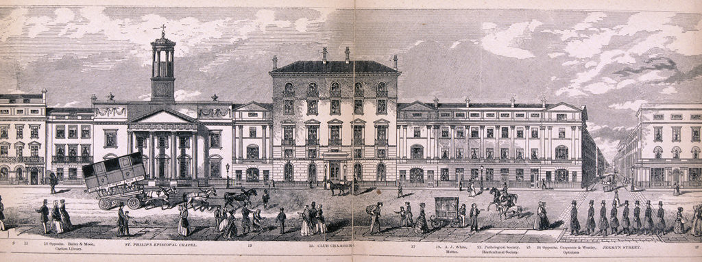 Detail of Panorama of London by George C Leighton