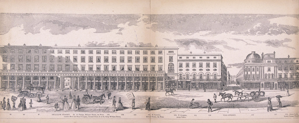 Detail of Panorama of London by George C Leighton