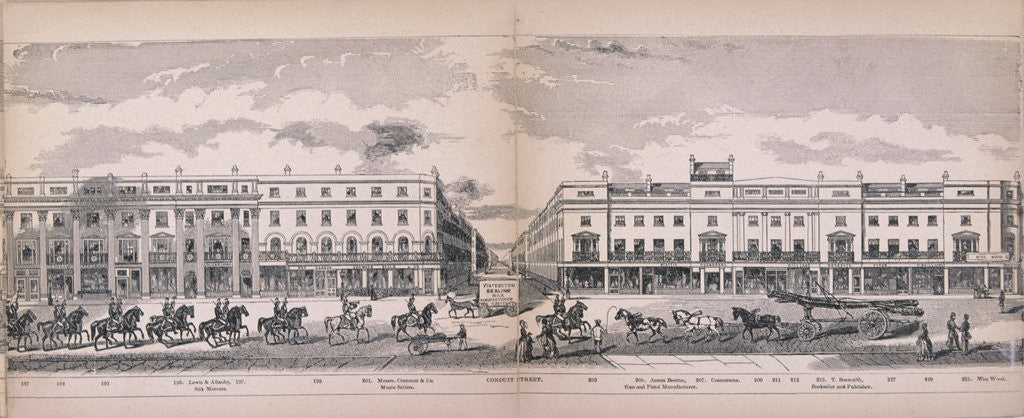 Detail of Panorama of London by George C Leighton