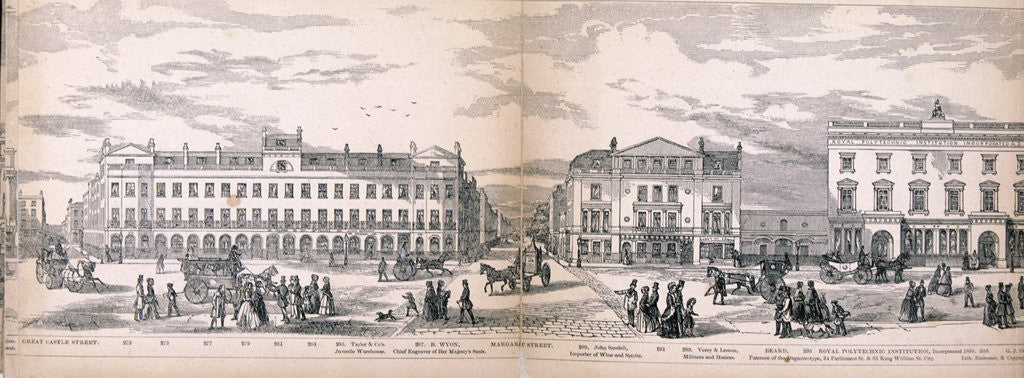 Detail of Panorama of London by George C Leighton