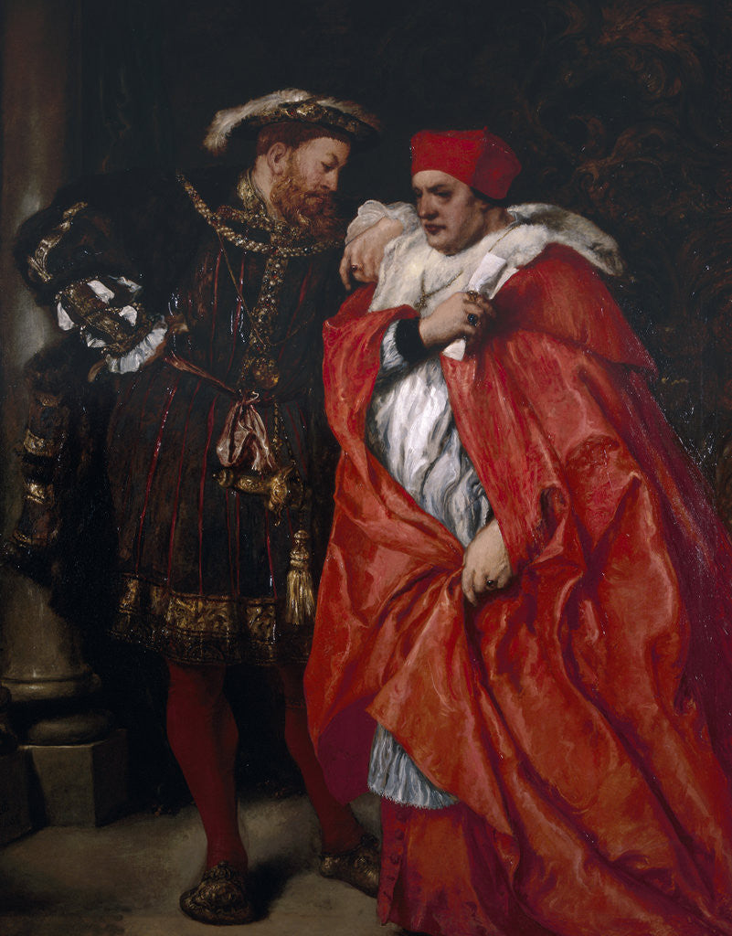 Detail of Ego et Rex Meus; King Henry VIII and Cardinal Wolsey by Sir John Gilbert