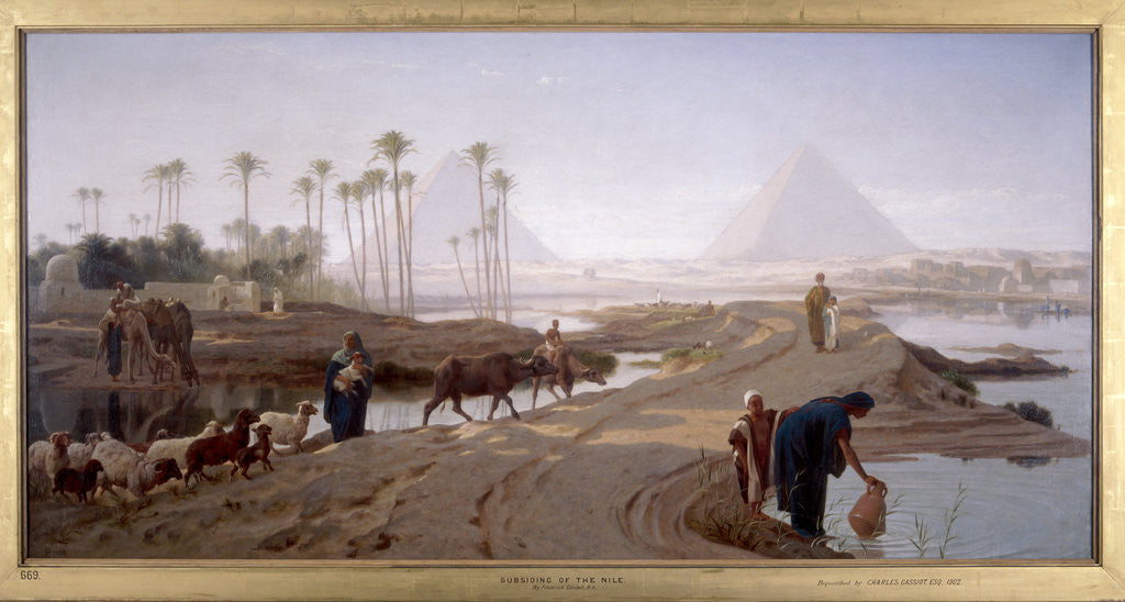 Detail of The subsiding of the Nile by Frederick Goodall