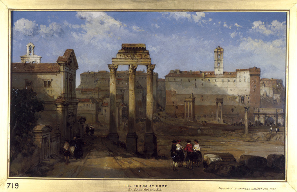 Detail of The Forum, Rome by David Roberts