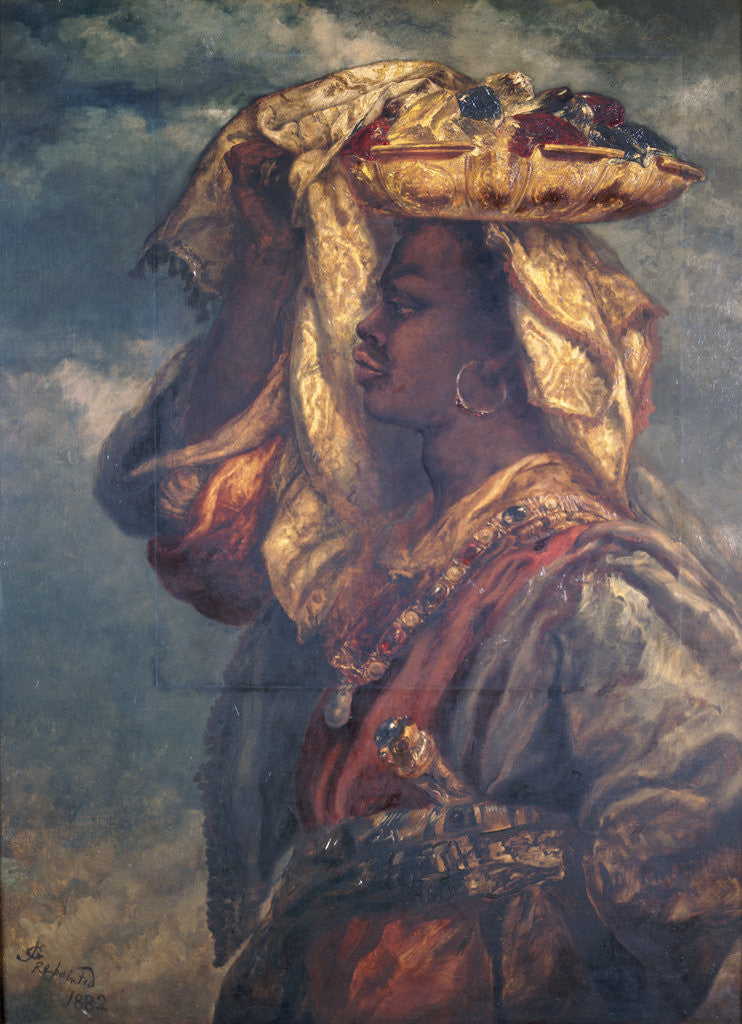 Detail of Black Girl with Fruit by Sir John Gilbert