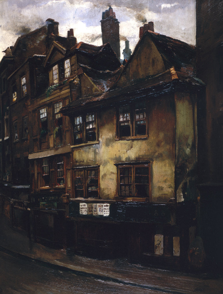 Detail of The Cock and Magpie Tavern, Drury Lane by Joseph Henderson