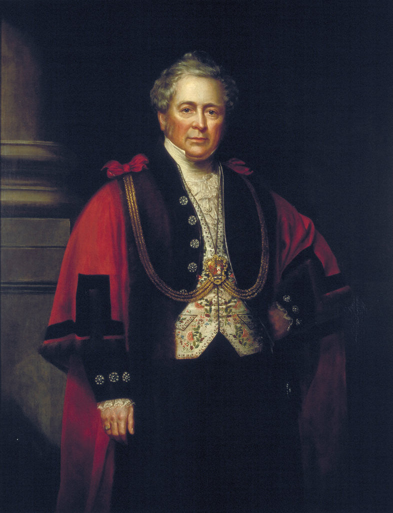 Detail of William Hunter, Lord Mayor 1852 by Anonymous