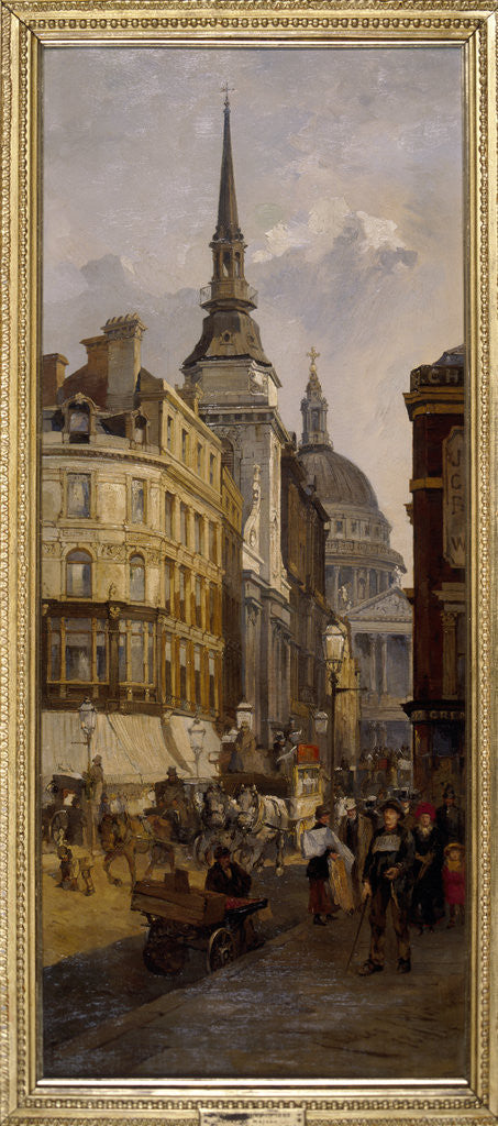 Detail of Ludgate Hill by Charles John Watson
