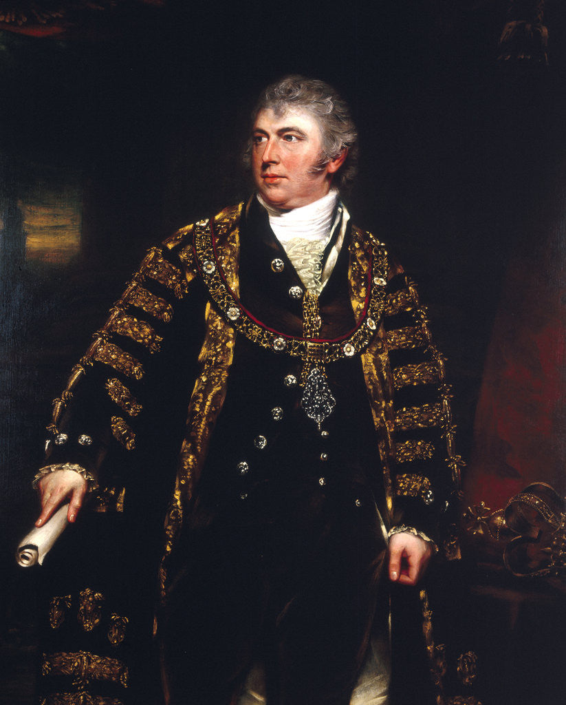 Detail of Harvey Christian Combe, Lord Mayor 1799 by Benjamin Burnell