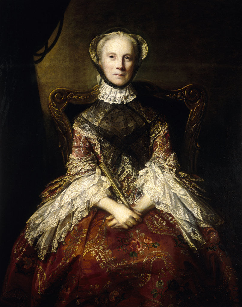 Detail of Lady Dorothea Harrison by Sir Joshua Reynolds
