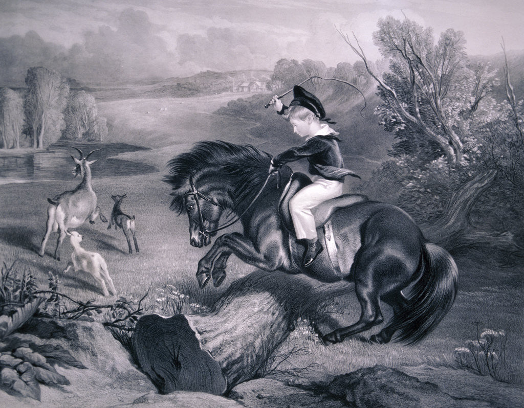 Detail of The First Leap by Charles George Lewis