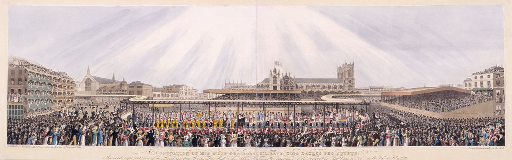 Detail of King George IV's Coronation Procession, London by Anonymous