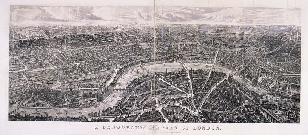 Detail of View of London by Anonymous