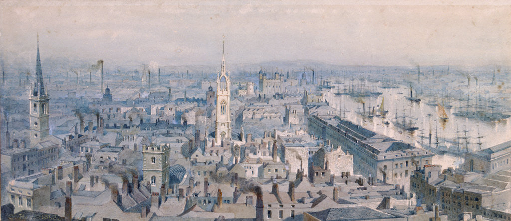 Detail of View of London by Anonymous