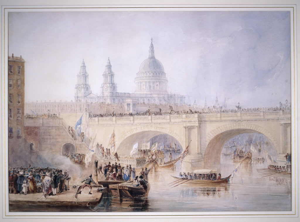 Detail of Blackfriars Bridge, London. by Anonymous