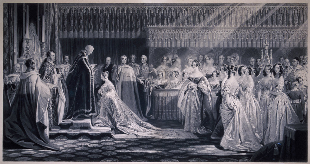 Detail of Queen Victoria's Coronation by Samuel Cousins
