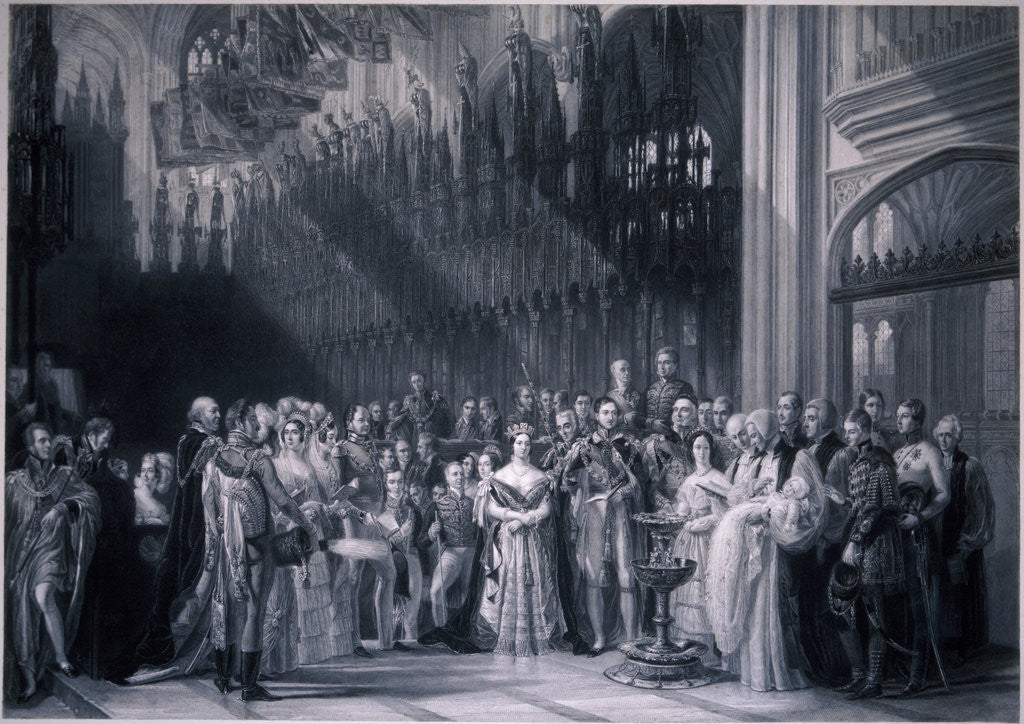 Detail of Christening of Edward VII by Anonymous