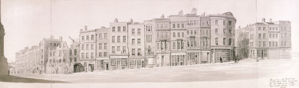 Detail of Fish Street Hill, London. by Anonymous