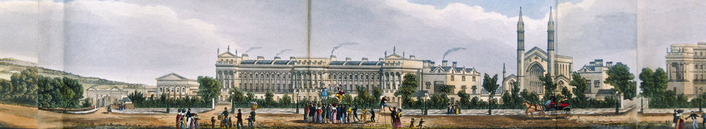 Detail of Panoramic view of the area around Regent's Park, London by Anonymous