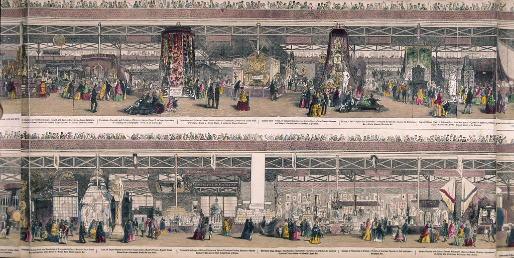 Detail of Great Exhibition, Hyde Park, London by Anonymous