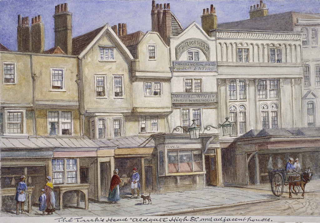 Detail of Aldgate High Street, London by JT Wilson