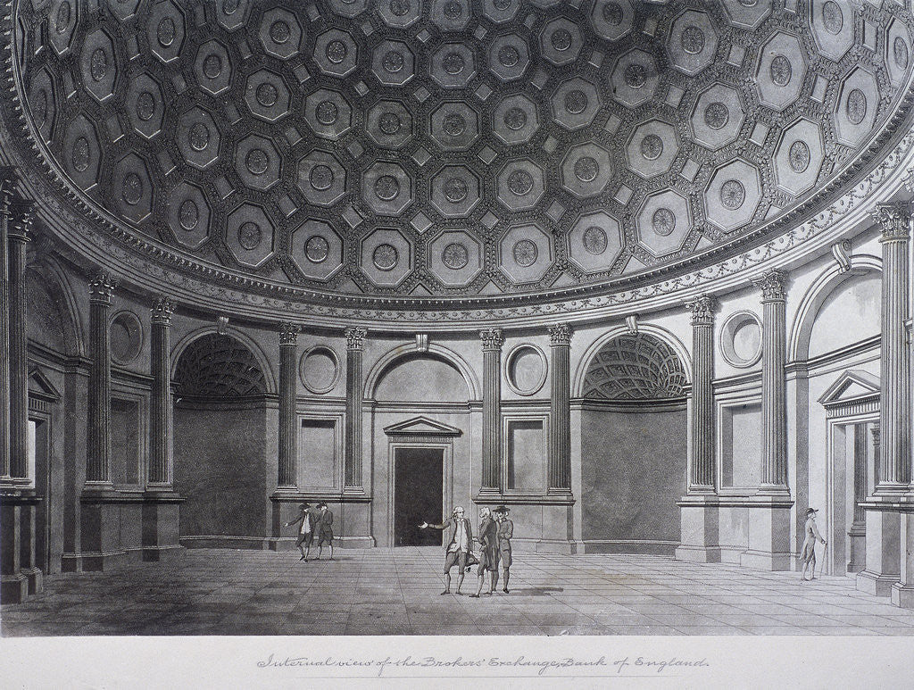 Detail of Bank of England, Threadneedle Street, London by Thomas Malton II