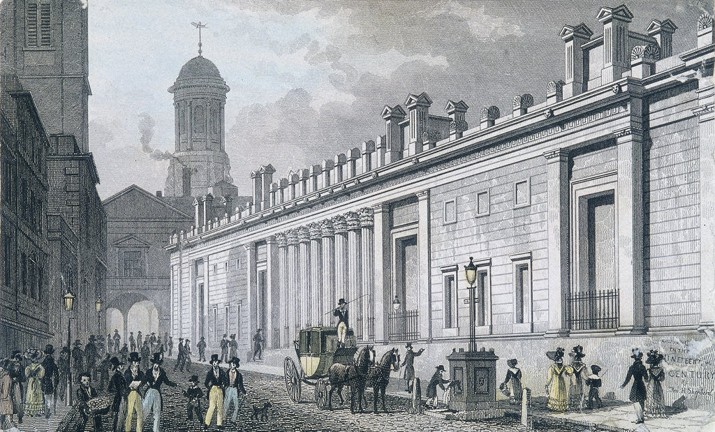 Detail of Bank of England, Threadneedle Street, London by W Wallis
