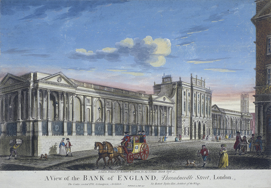 Bank of England, Threadneedle Street, London by Anonymous