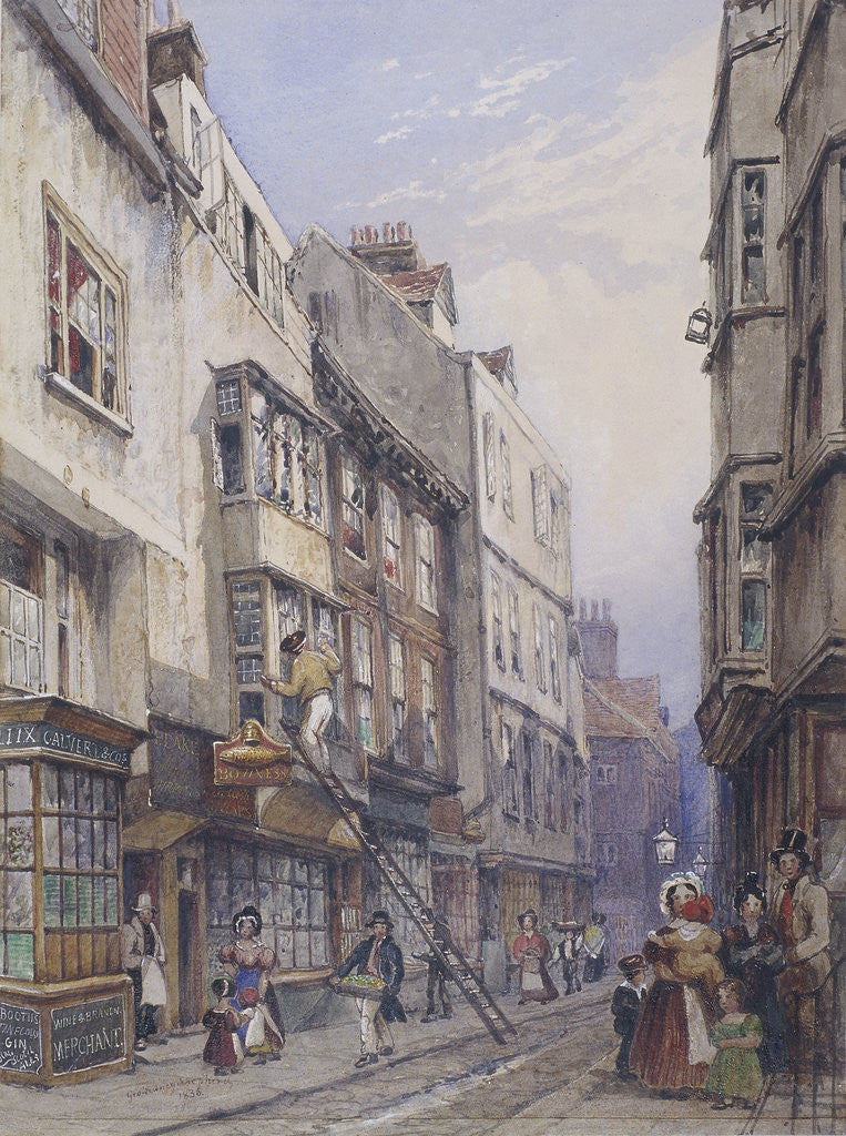 Detail of Bell Yard near Chancery Lane, London by George Sidney Shepherd