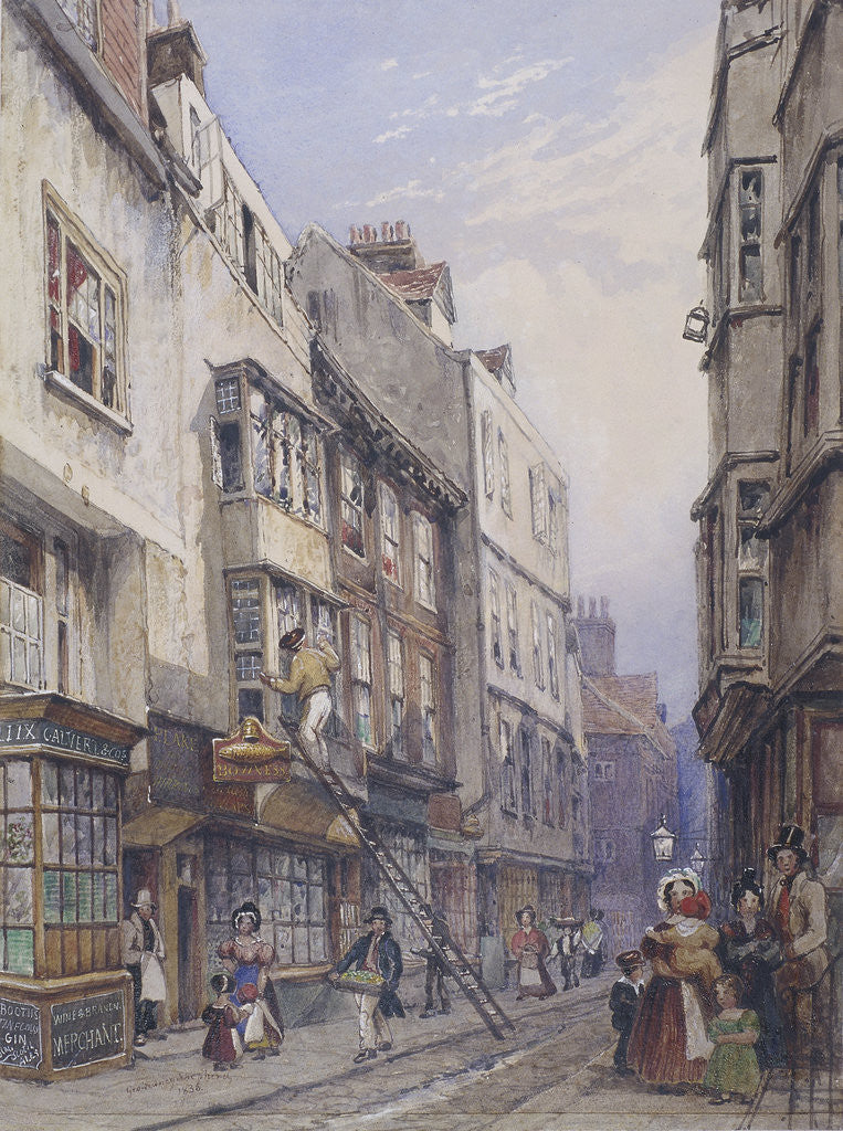 Detail of Bell Yard near Chancery Lane, London by George Sidney Shepherd