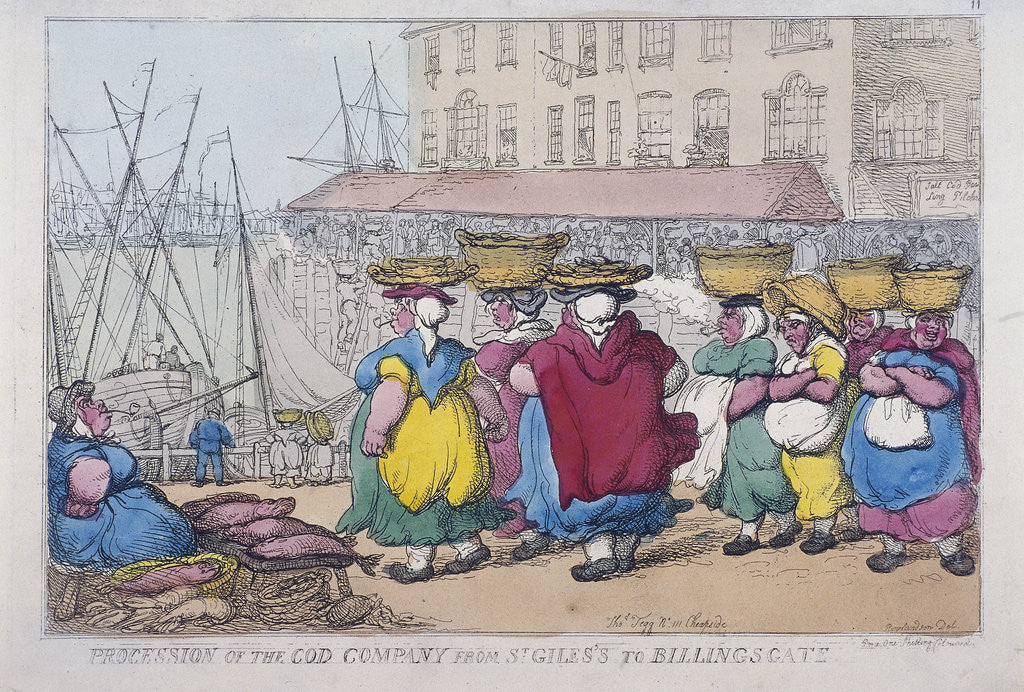 Detail of Procession of the Cod Company from St Giles's to Billingsgate by Anonymous