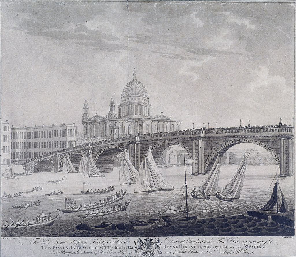 Detail of Blackfriars Bridge, London by I Wells