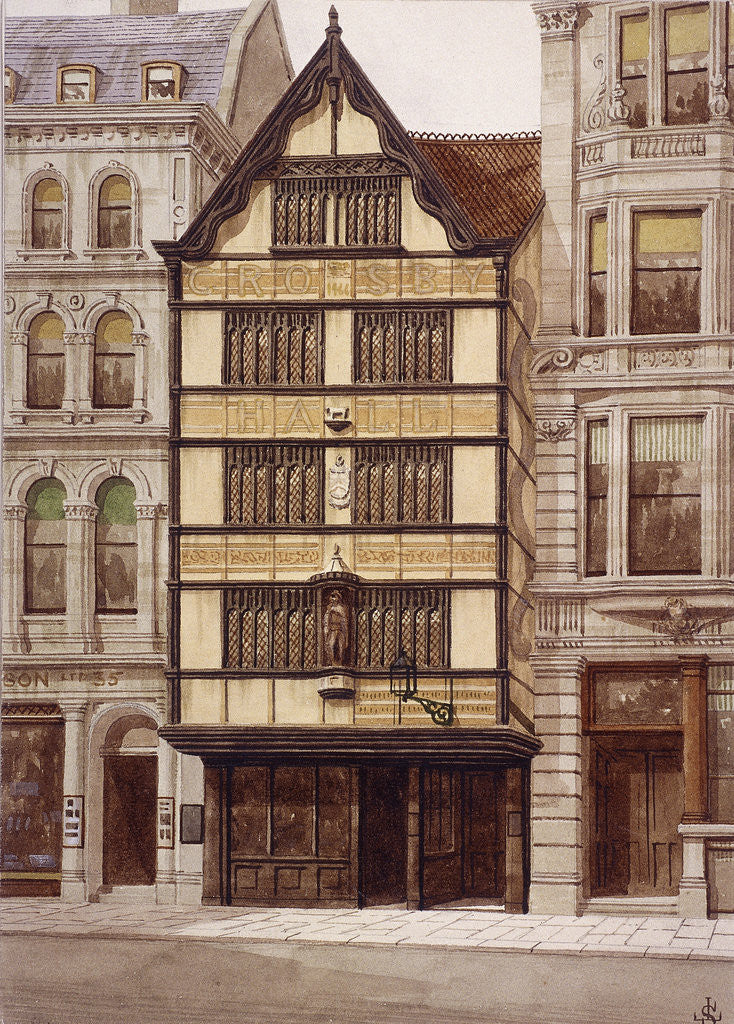 Detail of Crosby Hall, Bishopgate, London by JL Stewart