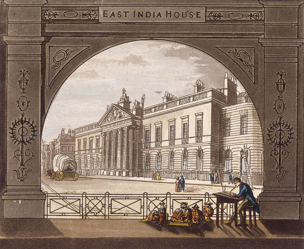 Detail of East India House, London by Anonymous