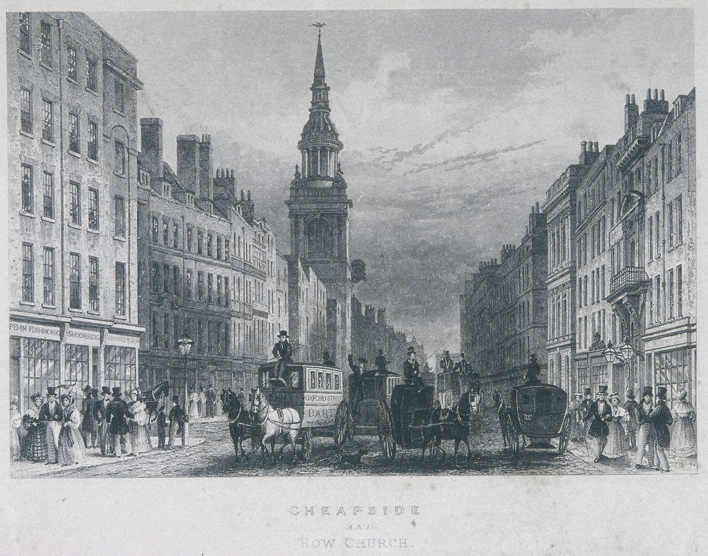 Detail of Cheapside, London by Anonymous