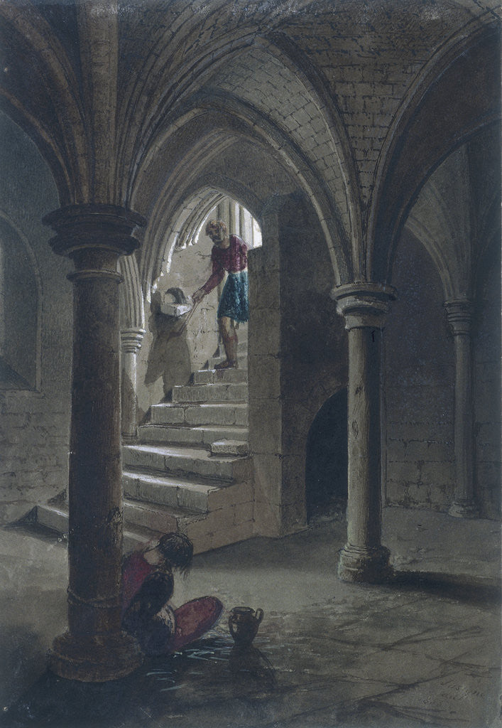 Detail of Gerard's Hall, London by Percy William Justyne