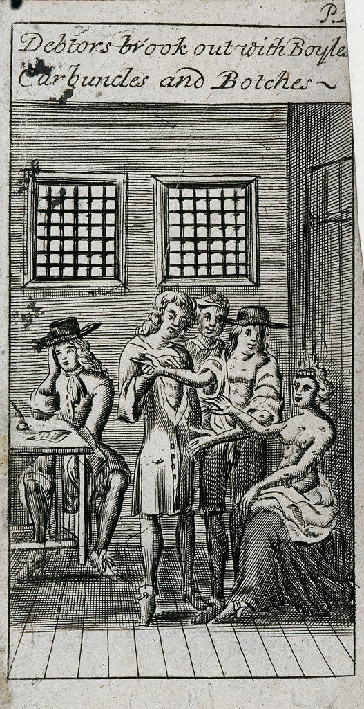 Detail of Fleet Prison, London by Anonymous