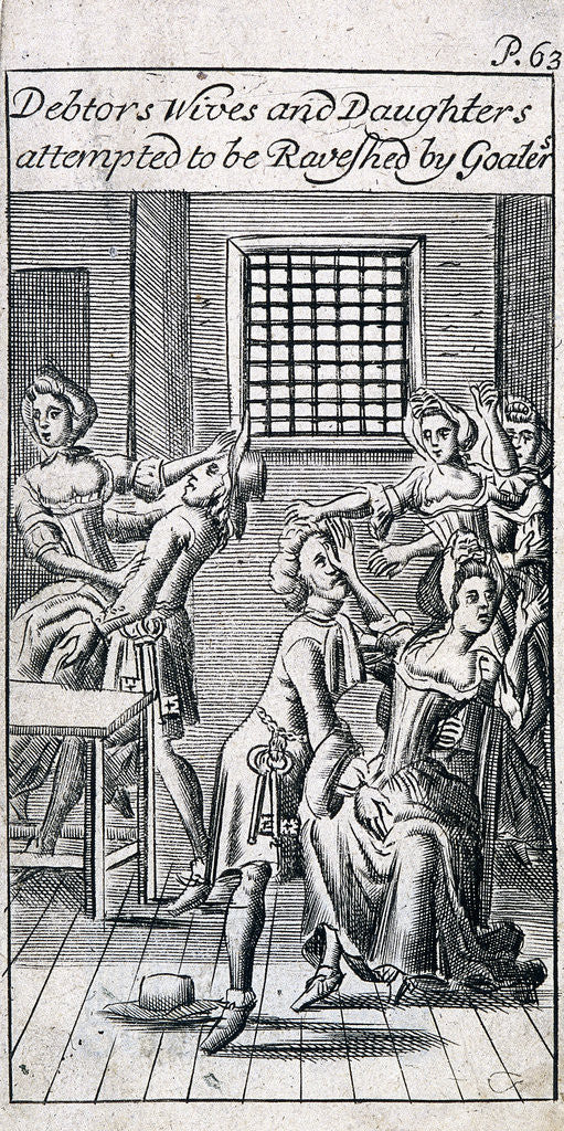 Detail of Fleet Prison, London by Anonymous